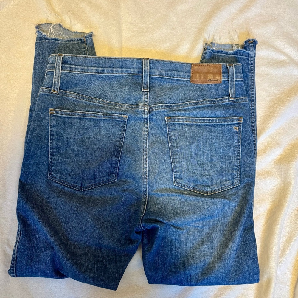MADEWELL 10" High-Rise Skinny Jeans: Drop Step-Hem Edition - Picture 9 of 12